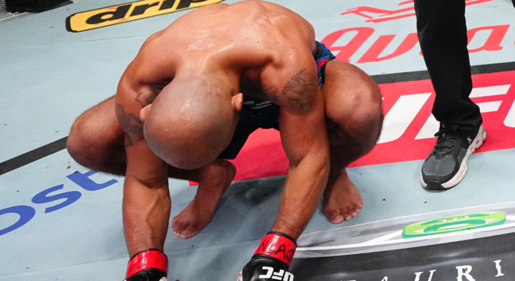 Miles Johns reacts following a loss to Jean Matsumoto at UFC Vegas 109